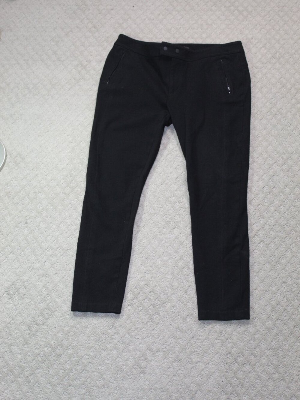 Loft Size 8 Skinny Black Mid Rise Ponte Pants